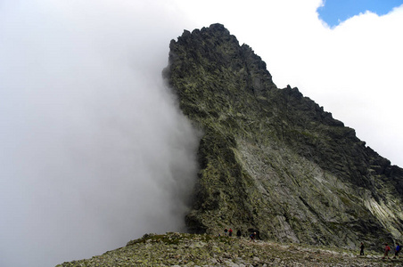 景观高塔特拉山区的山口。斯洛伐克