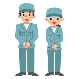 卡通维修工人图片