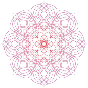 风格化圆形模式东方的模式.传统圆形着色装饰.曼荼罗照片