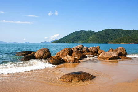 巴西里约热内卢州伊尔哈格兰德阿布劳海滩