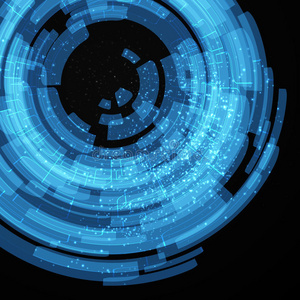 科技邀请蓝黑科技抽象背景照片