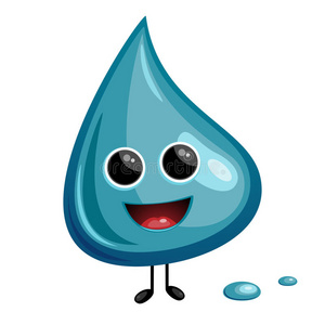 潮湿卡通卡通水滴照片