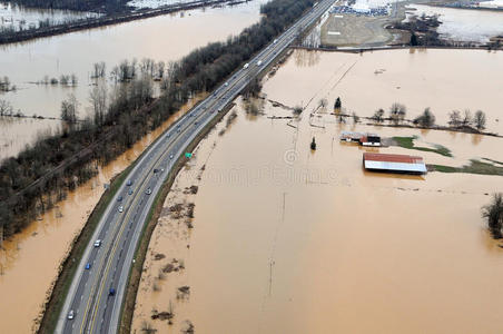 华盛顿州洪水图片