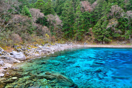 九寨沟多色湖