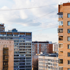 外部 城市 房地产 重新 真实的 公寓 莫斯科 风景 阳台