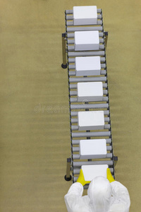 物流 手套 天线 自动化 纸箱 装配 工厂 货物 手册 纸板