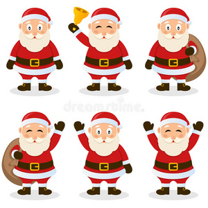 圣诞老人卡通图片 圣诞老人卡通素材 圣诞老人卡通插画 摄图新视界