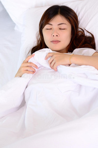 亚洲女性睡眠与放松