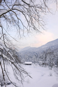 高山日落八图片