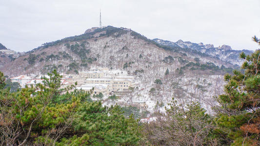 冬天的黄山雪