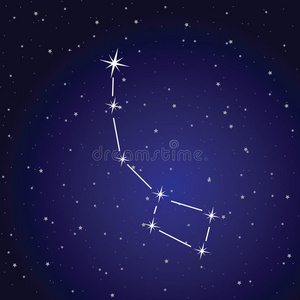 小熊星座的矢量图解照片