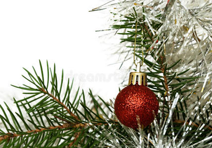 红球金箔圣诞树