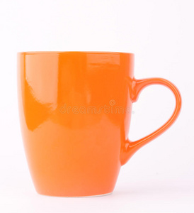 橙色的杯子