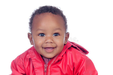 可爱的非洲婴儿微笑