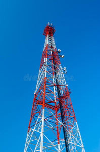 通信无线电天线和卫星塔