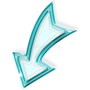 弯向下箭头图片