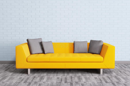 现代室内沙发3d渲染
