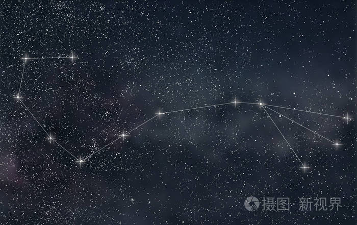 天蝎星座.黄道带标志天蝎星座线