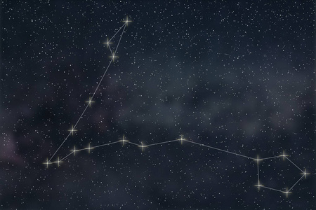 黄道带标志双鱼星座线照片