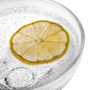 柠檬泡泡玻璃碗照片