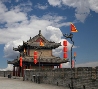 西安西安，西安的防御工事中国的古都