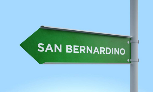 绿色路标圣贝纳迪诺图片