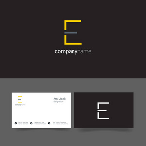 公司设计 logo 字母 E