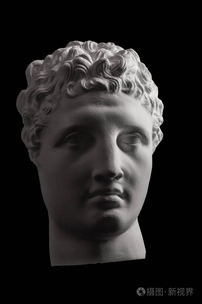 石膏的脸, 雕塑, 面具,希腊人的脸