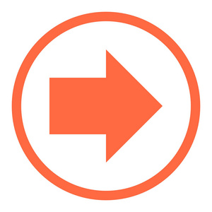 箭头符号线性的小圆圈图标照片