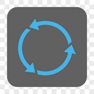 回收利用圆角的方形按钮
