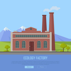 生态工厂 Web 横幅。生态制造