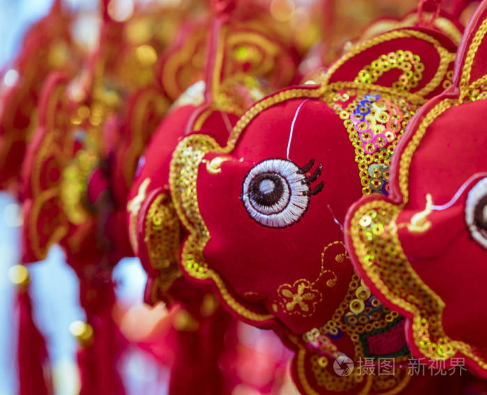鱼装饰为中国新的一年