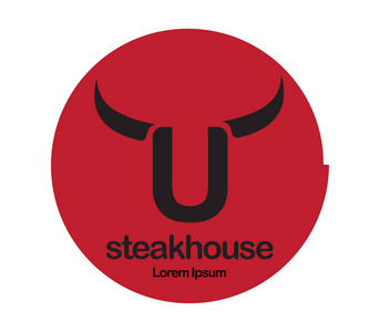 牛排餐厅标志设计