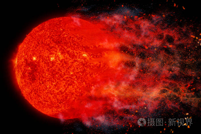 星球爆炸-太阳元素由美国国家航空航天局提供的这张图片的