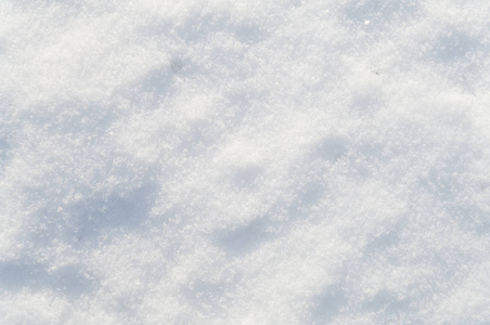 冬天雪背景白色雪花和晶体