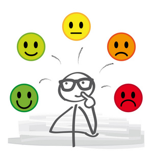 赞赏漫画客户和满意度照片