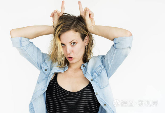 白种人的疯女人