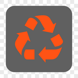 回收利用圆角的方形按钮