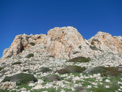 塞浦路斯美丽岩石海岸