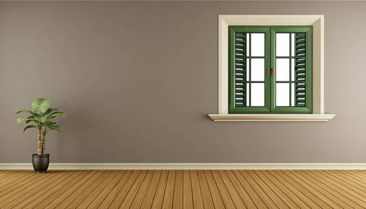 空房间,窗口照片