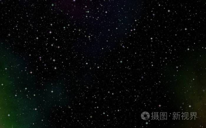 神秘的光.星空外太空.全景的是看深空.充满星星的黑夜