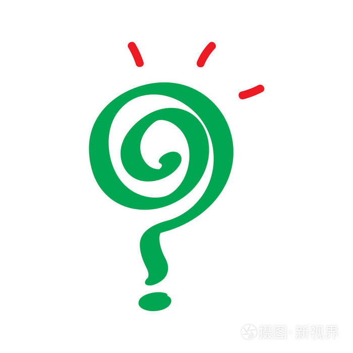 手画上问号插画-正版商用图片0wtup2-摄图新视界