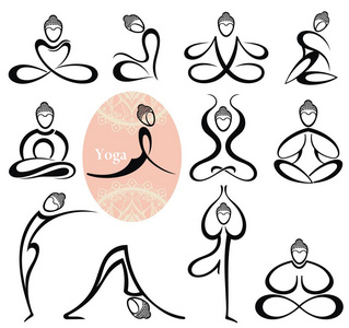 瑜伽黑色图片-瑜伽黑色素材-瑜伽黑色插画-摄图新视界