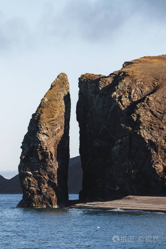 悬崖上的楚科奇海海岸