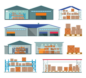 仓库货物存储和提供一套
