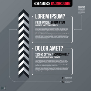现代商业模板带有灰色背景的两个文本选项。公司的中性风格