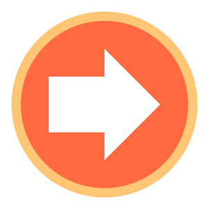 箭头符号平面圆图标照片