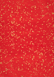 中国红纹理背景上用金纸破碎照片