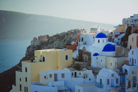 希腊圣托里尼岛蓝色