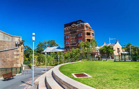 在悉尼，澳大利亚的 Barangaroo 区的视图